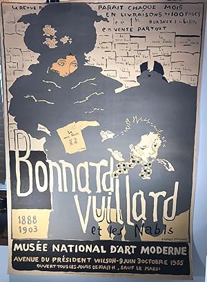 Bonnard, Vuillard et les Nabis. Musée national d'art moderne. 9 juin - 3 octobre 1955. Affiche d'...