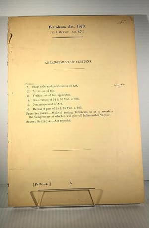 Petroleum Act, 1879. 42 & 43 Vict. Ch 47