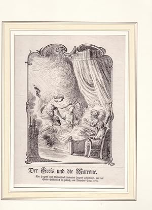 Bild des Verkufers fr Der Greis und die Matrone. Der Tugend und Wissenschaft liebenden Jugend gewiedmet, von der Stadt-Bibliothek in Zrich, am Neujahrs-Tage, 1762. zum Verkauf von Antiquariat Kastanienhof