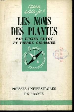 Seller image for Que sais-je? N 856 Les noms des plantes for sale by Le-Livre