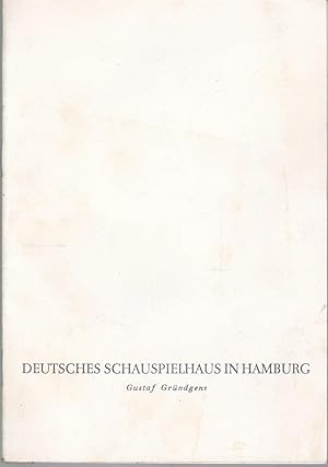 Bild des Verkufers fr Deutsches Schauspielhaus in Hamburg 1961/62, Heft 9 (Othello) zum Verkauf von Graphem. Kunst- und Buchantiquariat