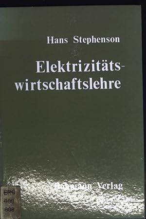 Bild des Verkufers fr Elektrizittswirtschaftslehre. zum Verkauf von books4less (Versandantiquariat Petra Gros GmbH & Co. KG)