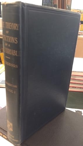 Bild des Verkufers fr The theory of functions of a real variable and the theory of Fourier s series. Volume 1. Second edition revised throughout and enlarged. zum Verkauf von Antiquariat Thomas Nonnenmacher