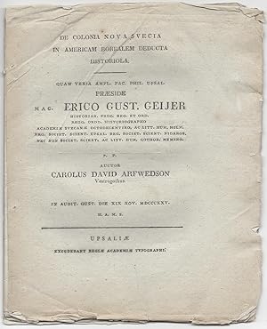 [A Brief History Of The Colony Of New Sweden.] De colonia Nova Svecia in Americam Beorealem deduc...