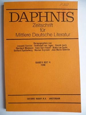 Daphnis. Zeitschrift für Mittlere Deutsche Literatur.