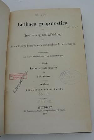 Lethaea geognostica oder Beschreibung und Abbildung der für die Gebirgs-Formationen bezeichnendst...