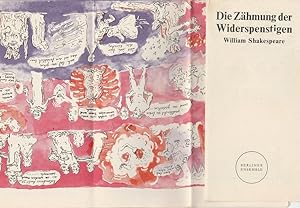 Bild des Verkufers fr Programmheft William Shakespeare: DIE ZHMUNG DER WIDERSPENSTIGEN Premiere 29. April 1980 zum Verkauf von Programmhefte24 Schauspiel und Musiktheater der letzten 150 Jahre