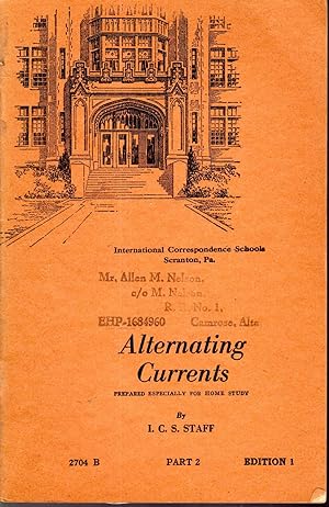 Immagine del venditore per Alternating Currents: Edition 1, Part 2: 2704B venduto da Dorley House Books, Inc.