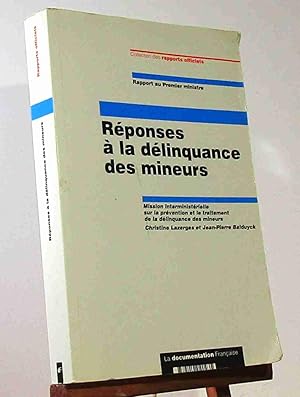 Seller image for REPONSES A LA DELINQUANCE DES MINEURS for sale by Livres 113