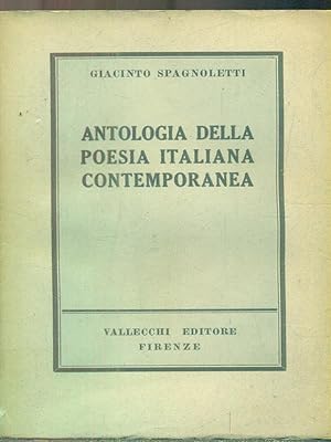 Bild des Verkufers fr Antologia della poesia italiana contemporanea. Vol 1 zum Verkauf von Librodifaccia