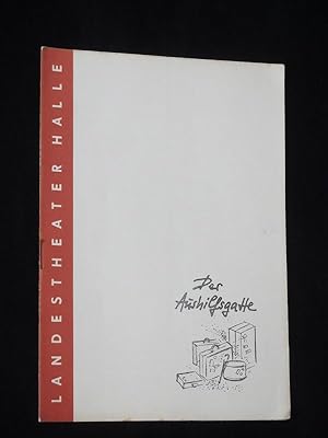 Bild des Verkufers fr Programmheft 26 Landestheater Halle (Saale) 1957/58. DER AUSHILFSGATTE von Lenz, Hansen (Musik). Musikal. Ltg.: Schwamann/ Scharmacher, Insz.: Henry Braun, Ausstattung: Helga Gtze. Mit Irmgard Tautmann, Henry Braun, Edith Bach, Rita Zimmer, Hans Gerstadt, Ellen Weber, Otto Fischer zum Verkauf von Fast alles Theater! Antiquariat fr die darstellenden Knste