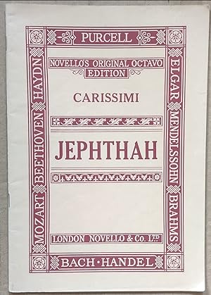 Imagen del vendedor de Jephthah an Oratorio (Novello's Original Octavo Edition) a la venta por Shore Books