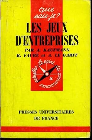 Seller image for Que sais-je? N 892 Les jeux d'entreprises for sale by Le-Livre