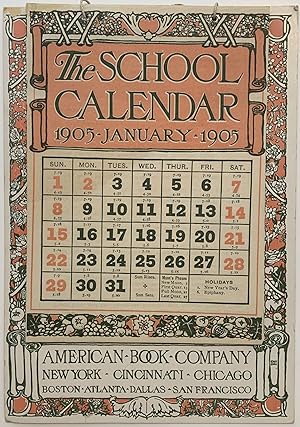 The School Calendar 1905