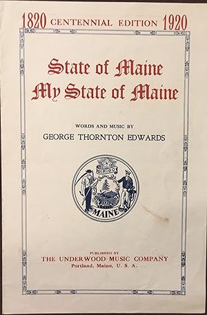State of Maine, My State of Maine, Quartet for Mixed Voices