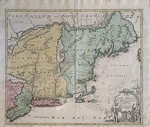 Nova Anglia, Septentrionali Americae implantata Anglorumique coloniis florentissima Geographice e...