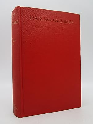 Seller image for Texts and Calendars: An Analytical Guide to Serial Publications for sale by Shelley and Son Books (IOBA)