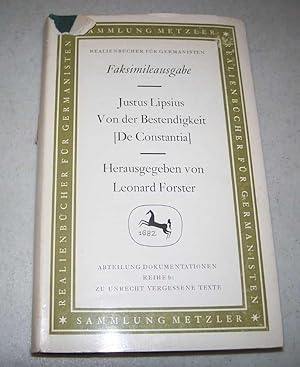 Image du vendeur pour Julius Lipsius: Von Der Bestendigkeit (De Constantia) mis en vente par Easy Chair Books