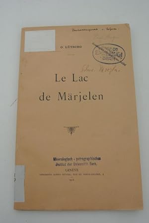 Bild des Verkufers fr Le Lac de Mrjelen. zum Verkauf von Antiquariat Bookfarm