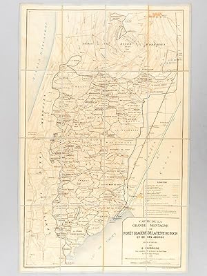 Seller image for Carte de la Grande Montagne ou Fort usagre de La Teste de Buch et des abords [ Edition originale ] Leve et dresse par E. Durgne, Vice Prsident de la Section du Sud-Ouest du Club Alpin Franais for sale by Librairie du Cardinal