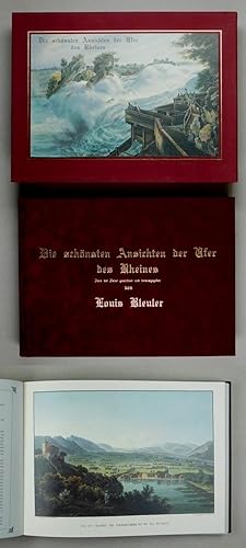 Immagine del venditore per Die schnsten Ansichten der Ufer des Rheins von seinen Quellen bis nach Basel mit einem historisch-topographischen Texte von J.M. Appel. Nach der Natur herausgegeben und gezeichnet. Nachdruck der Schaffhauser Ausgabe von 1826. venduto da Daniel Thierstein