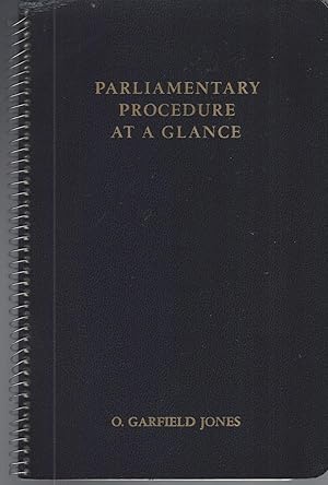 Imagen del vendedor de Parliamentary Procedure At a Glance Group Leadership Manual for Chairmanship and Floor Leadership a la venta por BYTOWN BOOKERY