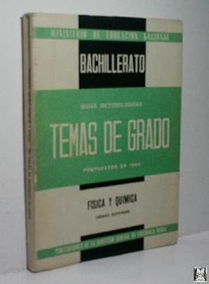TEMAS DE EXÁMENES DE GRADO SUPERIOR DE BACHILLERATO PROPUESTOS EN LAS CONVOCATORIAS DE 1965 FÍSIC...