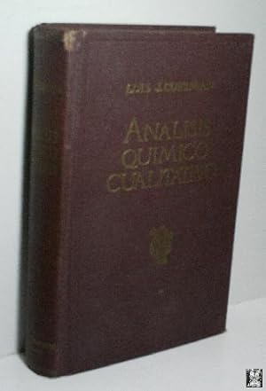 ANÁLISIS QUÍMICO CUALITATIVO BASADO EN LAS LEYES DE EQUILIBRIO Y EN LA TEORÍA DE LA IONIZAIÓN