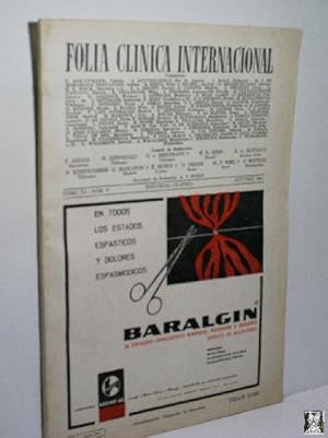 FOLIA CLINICA INTERNACIONAL TOMO XI - Nº 9 - OCTUBRE 1961