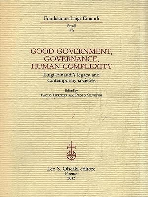 Seller image for Good government, governance, human complexity for sale by Librodifaccia