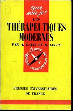 Immagine del venditore per Que sais-je? N 922 Les thrapeutiques modernes venduto da Le-Livre