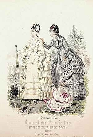 Damenmode ca. 1869 Women's Fashion old print