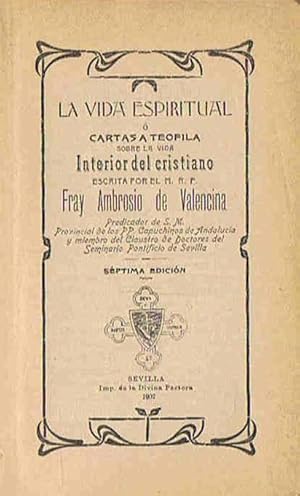 Imagen del vendedor de LA VIDA ESPIRITUAL  CARTAS A TEFILA SOBRE LA VIDA INTERIOR DEL CRISTIANO a la venta por Librera Torren de Rueda