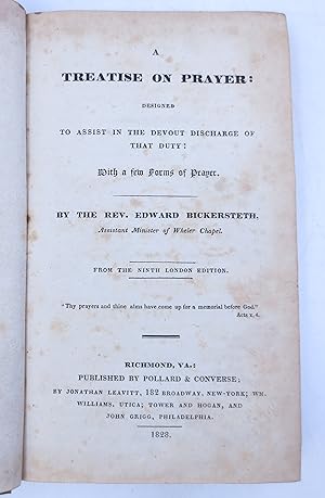 Bild des Verkufers fr A Treatise on Prayer: Designed to Assist in the Devout Discharge of That Duty: With a Few Forms of Prayer zum Verkauf von Shelley and Son Books (IOBA)