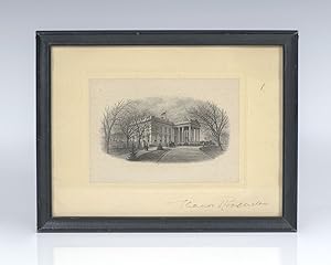 Eleanor Roosevelt White House Signed Engraving.