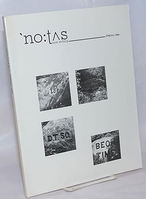 Bild des Verkufers fr Notus: new writing; vol. 5, #1, Spring, 1990 zum Verkauf von Bolerium Books Inc.