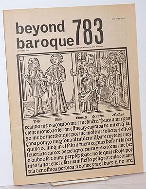 Immagine del venditore per Beyond Baroque 783: Vol. 9, No. 3, October 1978; bi-lingual issue, English-Spanish venduto da Bolerium Books Inc.