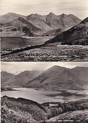 Loch Dulch Five Sisters Of Kintail Mam Rattachan 2x Real Photo Postcard s