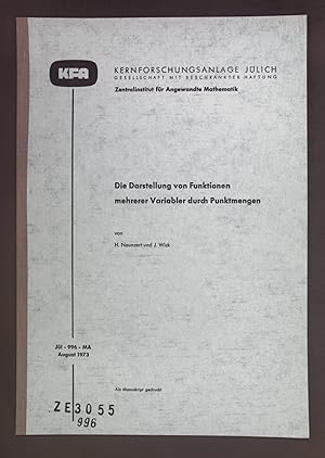 Seller image for Die Darstellung von Funktionen meherer Variabler durch Punktmengen. Kernforschungsanlage Jlich, Nr. 996 - MA. for sale by books4less (Versandantiquariat Petra Gros GmbH & Co. KG)