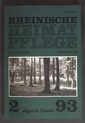 Bild des Verkufers fr Der Naturwald - Eine Schule fr naturnahen Waldbau - in: Heft 2/93 Rheinische Heimatpflege. Rheinischer Verein fr Denkmalpflege und Landschaftsschutz. zum Verkauf von books4less (Versandantiquariat Petra Gros GmbH & Co. KG)