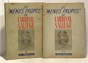 Bild des Verkufers fr Les menus propos du cardinal Salige - livret II: Le franais + livret VI: l'quipe paroissiale --- 2 volumes zum Verkauf von crealivres