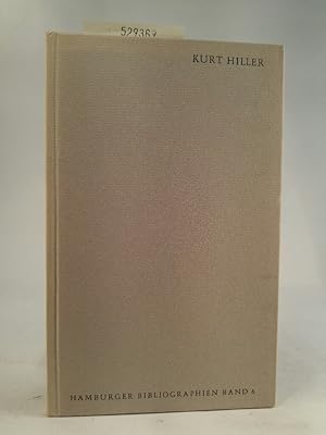 Imagen del vendedor de Kurt Hiller a la venta por ANTIQUARIAT Franke BRUDDENBOOKS