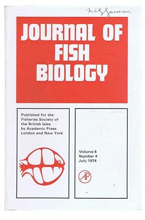 Immagine del venditore per Journal of Fish Biology. Volume 6, Number 4, July 1974 venduto da Bailgate Books Ltd