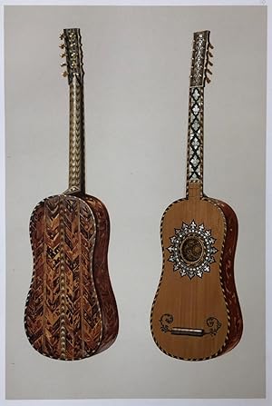 Guitarre (10 Saiten, mit Perlmutt-Intarsien) / Guitar (10 strings, with mother-of-pearl marquetry...