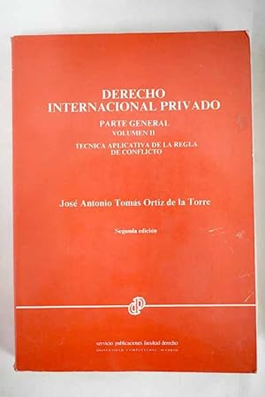 Seller image for Derecho internacional privado, parte general, volumen II for sale by Alcan Libros