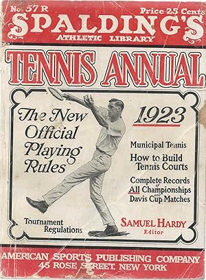 Spalding's Official Lawn Tennis Annual 1923
