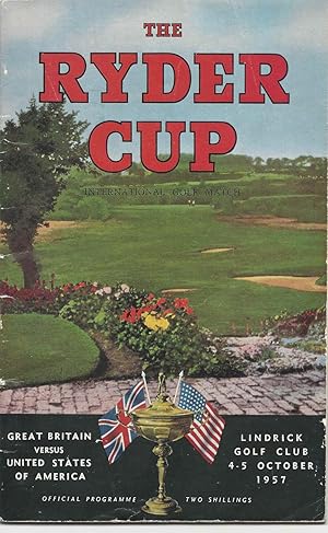 The Ryder Cup 1957 Golf Programme