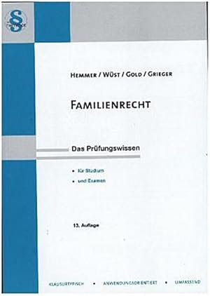 Bild des Verkufers fr Familienrecht (Skripten - Zivilrecht) zum Verkauf von Versandbuchhandlung Kisch & Co.