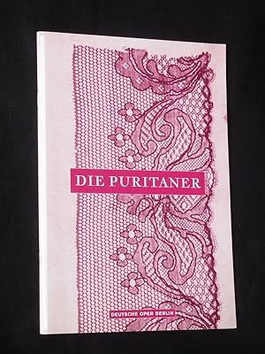 Bild des Verkufers fr Programmheft Deutsche Oper Berlin 2004/05. DIE PURITANER von Pepoli, Bellini (Musik). Musikal. Ltg.: Frederic Chaslin, Insz.: John Dew, Bhne: Heinz Balthes, Kostme: Jose Manuel Vazquez. Mit Pier Dalas, Arutjun Kotchinian, Joseph Calleja, Franco Vassalo, Yosep Kang, Cheri Rose Katz, Edita Gruberova zum Verkauf von Fast alles Theater! Antiquariat fr die darstellenden Knste