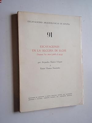 Bild des Verkufers fr Excavaciones en la Alcudia de Elche durante los aos (1968 al 1973) zum Verkauf von Westgate Bookshop